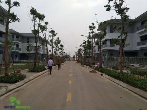 Một góc khu đô thị mới Bắc An Khánh đang trong giai đoạn hoàn thiện